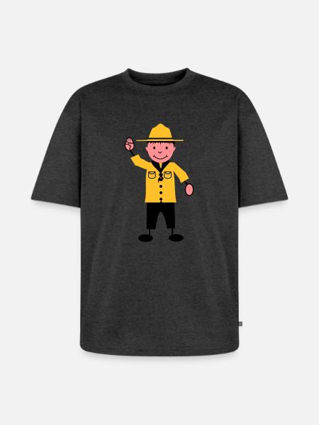 Scout - Unisex Premium Oversized Organic T-Shirt - heather anthracite