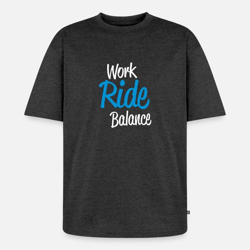 workridew - Unisex Premium Oversized Organic T-Shirt - heather anthracite