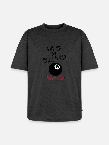 quote vänner godnatt biljard 8 bollsporter humor - Ekologisk oversized premium-T-shirt unisex - antracitmelerad