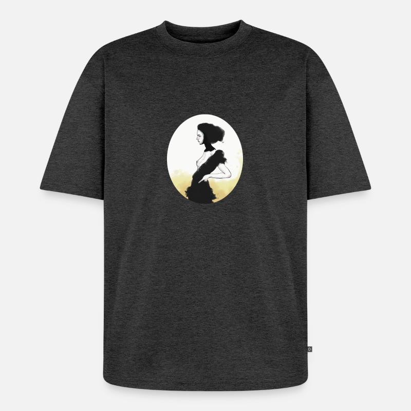 Tänzerin - Unisex Premium Oversized Bio T-Shirt - Anthrazit meliert