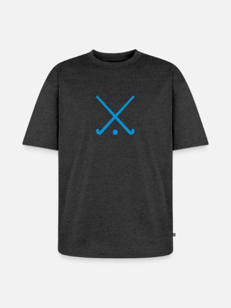 Field hockey - Unisex Premium Oversized Organic T-Shirt - heather anthracite