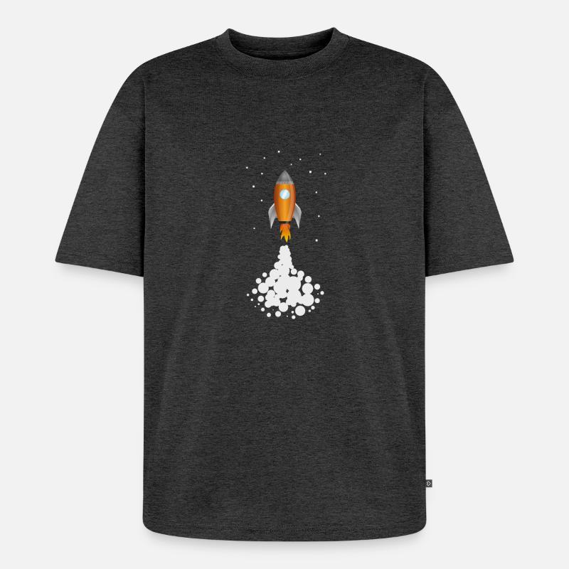 Sicherung e - Unisex Premium Oversized Bio T-Shirt - Anthrazit meliert