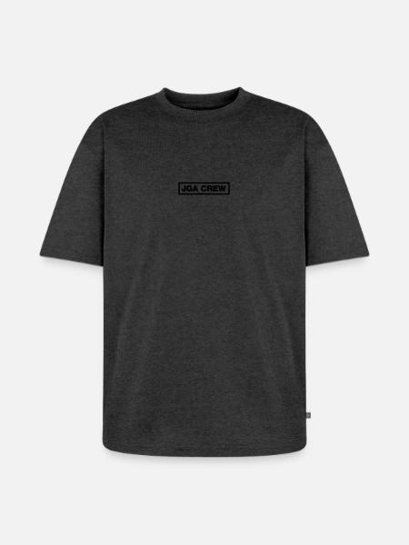 JGA Crew - Unisex Premium Oversized Bio T-Shirt - Anthrazit meliert