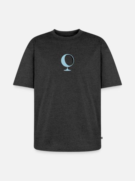 retro lounge chair eames panton - Unisex Premium Oversized Organic T-Shirt - heather anthracite
