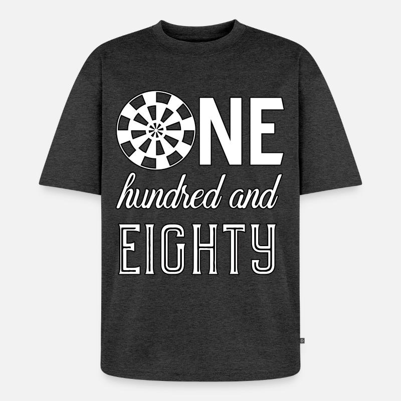 Darts Dart - Unisex Premium Oversized Bio T-Shirt - Anthrazit meliert