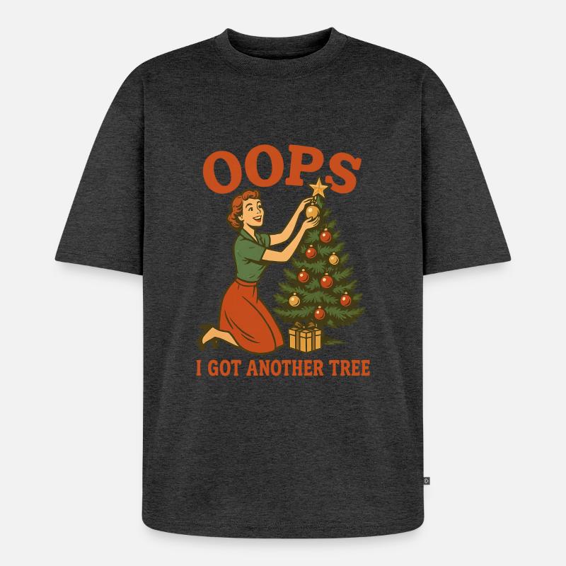 Oops I Got Another Tree - Unisex Premium Oversized Bio T-Shirt - Anthrazit meliert