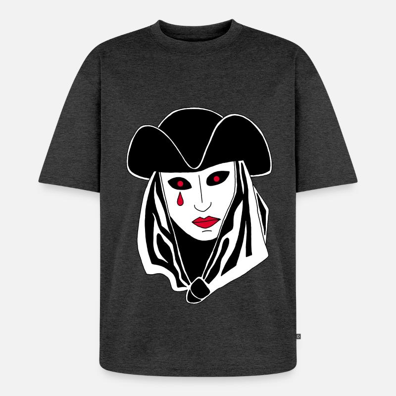 Das Phantom von Venedig - Unisex Premium Oversized Bio T-Shirt - Anthrazit meliert