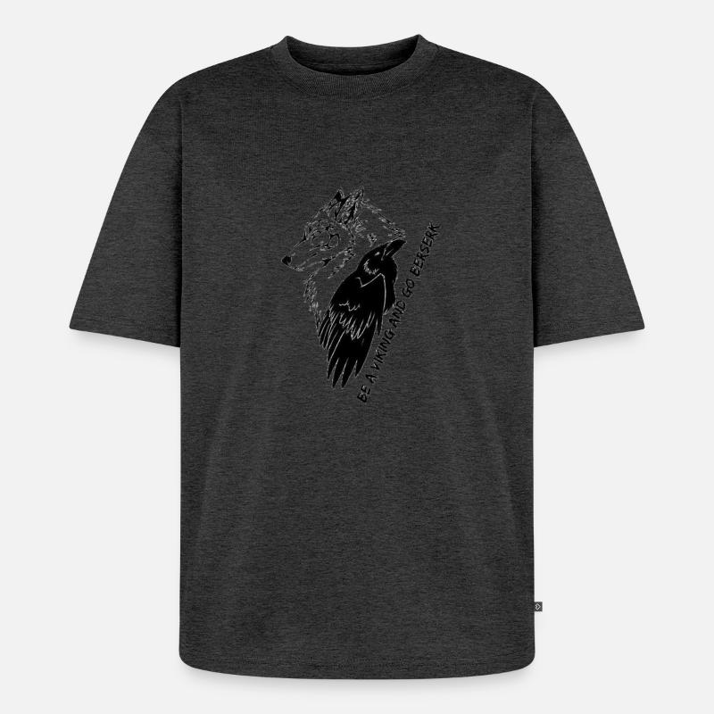 Vikings - T-shirt Premium bio oversize Unisexe - anthracite chiné