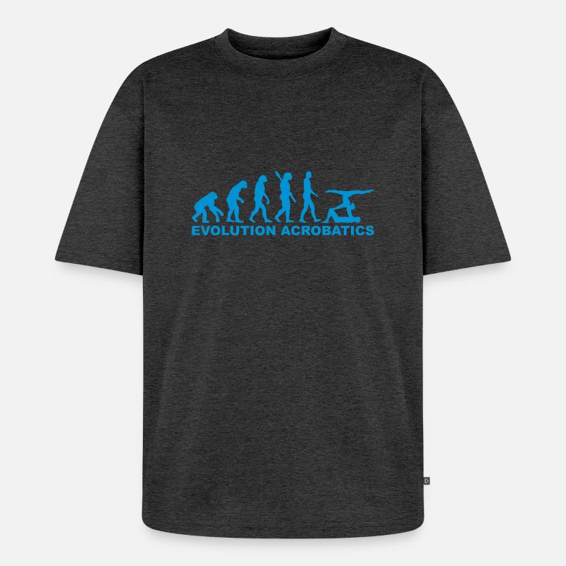 Akrobatik - Unisex Premium Oversized Bio T-Shirt - Anthrazit meliert