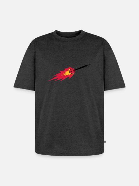 Dart Fire - T-shirt Premium bio oversize Unisexe - anthracite chiné