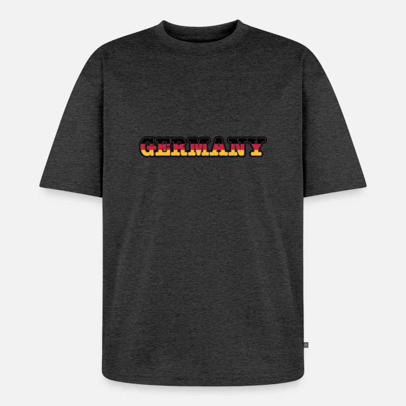 germany - Unisex Premium Oversized Bio T-Shirt - Anthrazit meliert