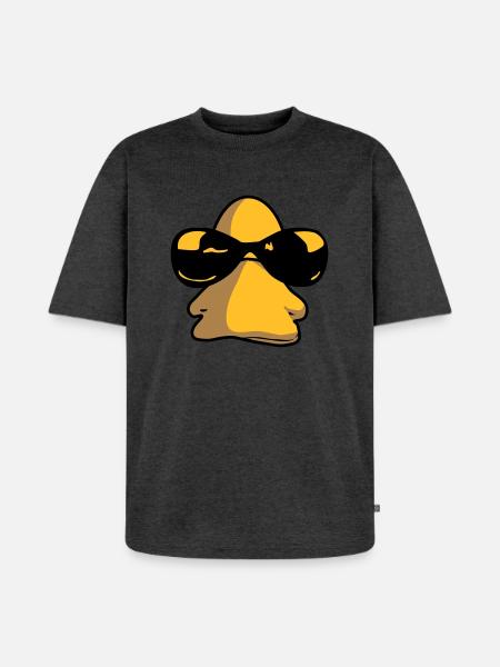 sunglasses_duck - T-shirt Premium bio oversize Unisexe - anthracite chiné