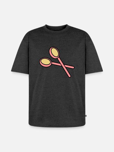 holzloeffel2 - Unisex Premium Oversized Bio T-Shirt - Anthrazit meliert