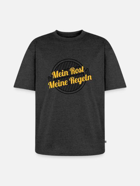 Mein Rost / Meine Regeln - Unisex Premium Oversized Bio T-Shirt - Anthrazit meliert