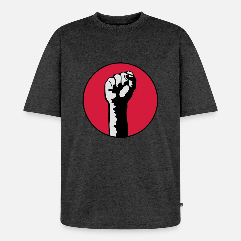faust - Unisex Premium Oversized Bio T-Shirt - Anthrazit meliert