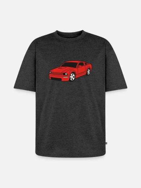 car - Unisex Premium Oversized Bio T-Shirt - Anthrazit meliert