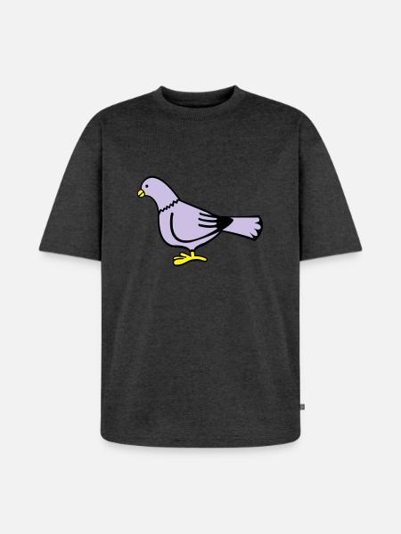 taube - T-shirt Premium bio oversize Unisexe - anthracite chiné