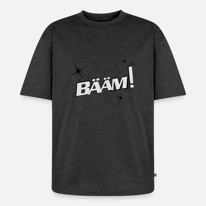 Superhero - Unisex Premium Oversized Bio T-Shirt - Anthrazit meliert