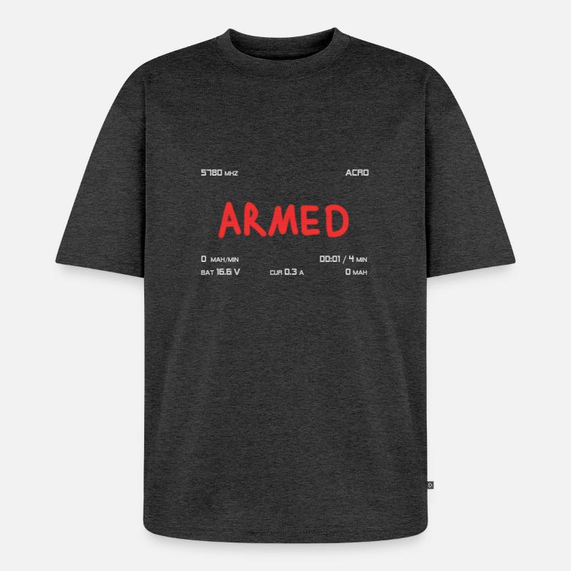OSD Startup - Unisex Premium Oversized Organic T-Shirt - heather anthracite