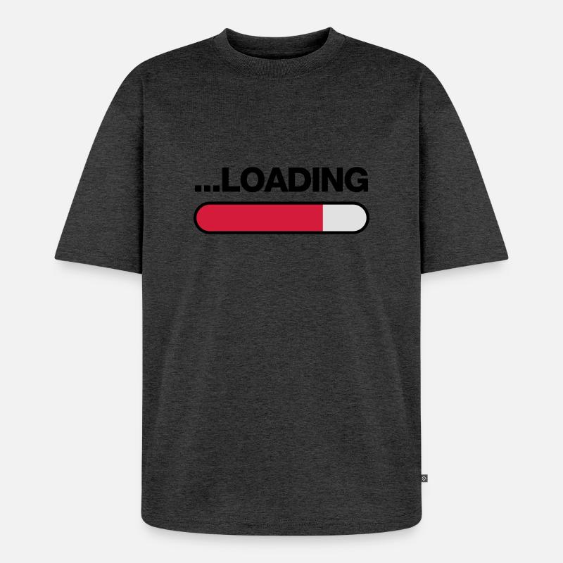 loading - Unisex Premium Oversized Bio T-Shirt - Anthrazit meliert