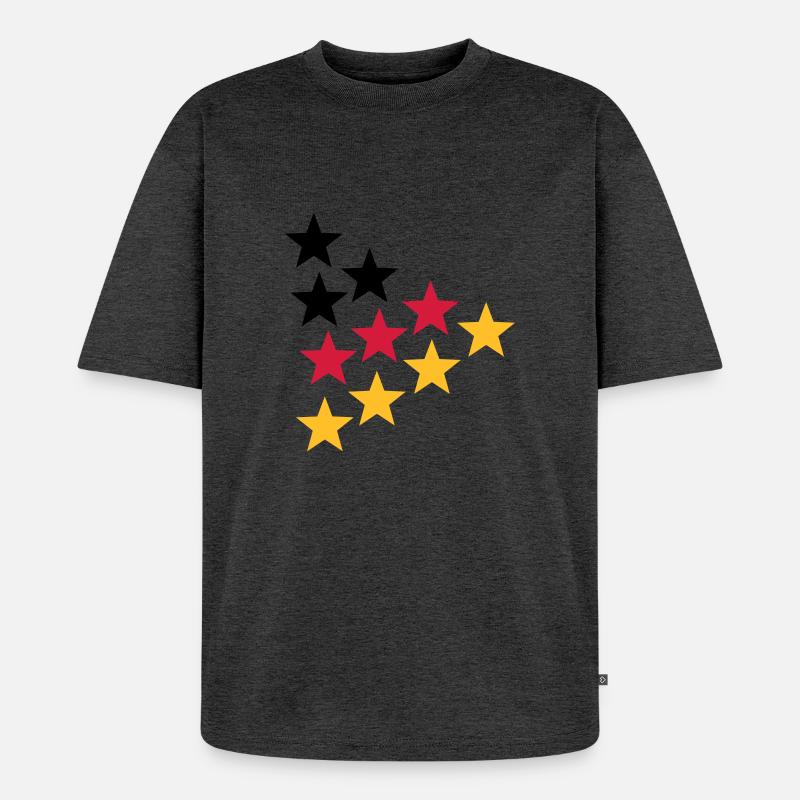 Germany - Unisex Premium Oversized Bio T-Shirt - Anthrazit meliert