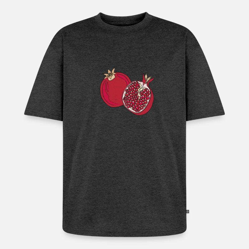 Grapefruit Summer Fruit Delicious Fun Gift - Unisex Premium Oversized Organic T-Shirt - heather anthracite