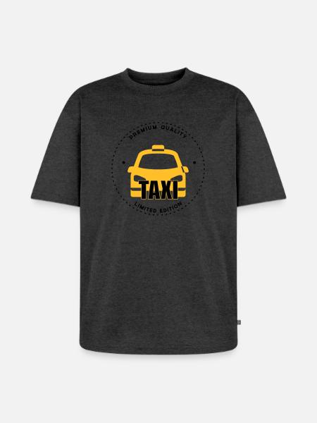 Taxi - Unisex Premium Oversized Organic T-Shirt - heather anthracite