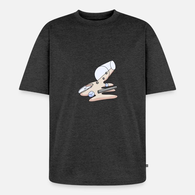 Bubbletea - Unisex Premium Oversized Bio T-Shirt - Anthrazit meliert