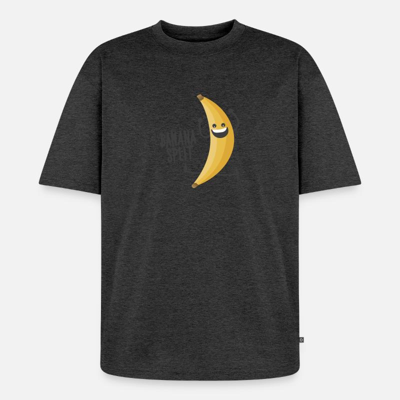 Banana Split - T-shirt Premium bio oversize Unisexe - anthracite chiné