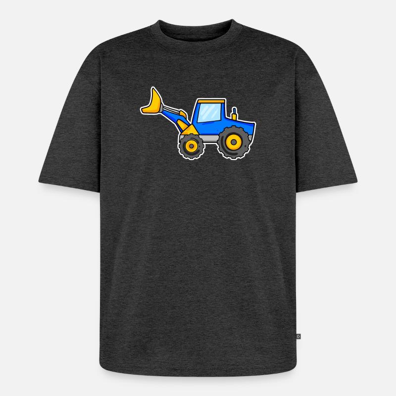 Bagger - Unisex Premium Oversized Bio T-Shirt - Anthrazit meliert