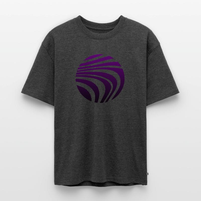 Psychedelic Pattern Violet Gradient Unisex Premium Oversized Organic T-Shirt