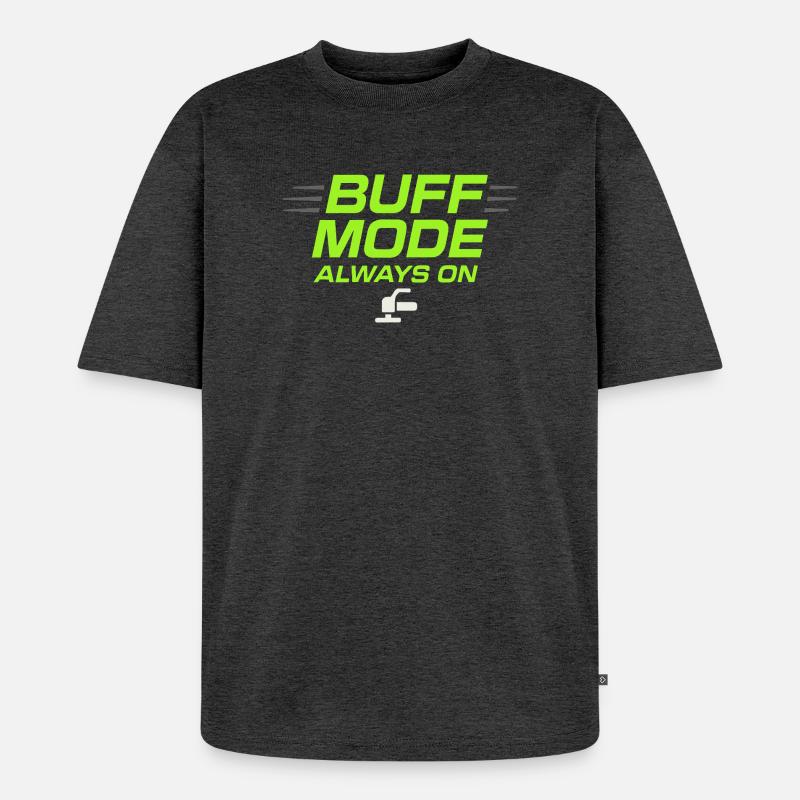 Auto Detailer Buffer Pro Paint - Unisex Premium Oversized Bio T-Shirt - Anthrazit meliert