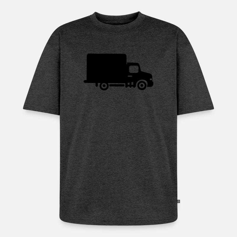 Transporter Van - Unisex Premium Oversized Bio T-Shirt - Anthrazit meliert