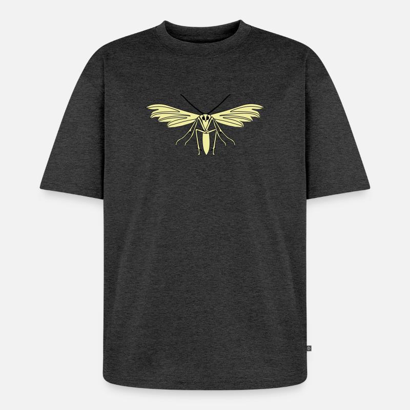 Federmotte - Unisex Premium Oversized Bio T-Shirt - Anthrazit meliert