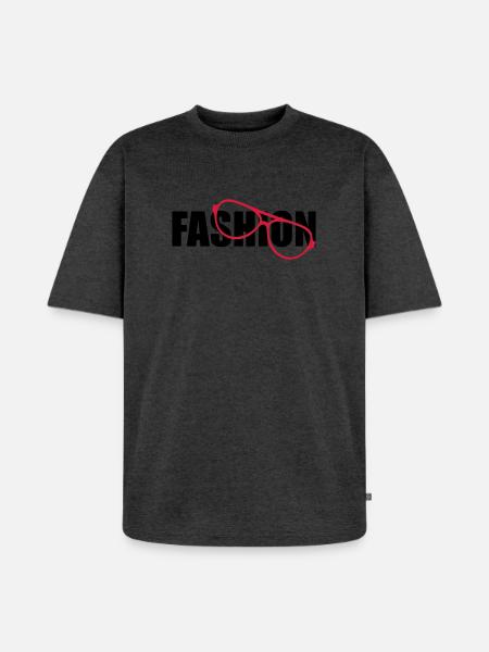 Fashion - Unisex Premium Oversized Organic T-Shirt - heather anthracite