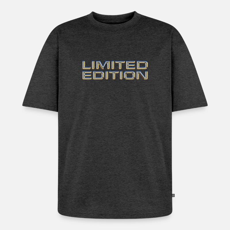 Limitierte Auflage - Unisex Premium Oversized Bio T-Shirt - Anthrazit meliert