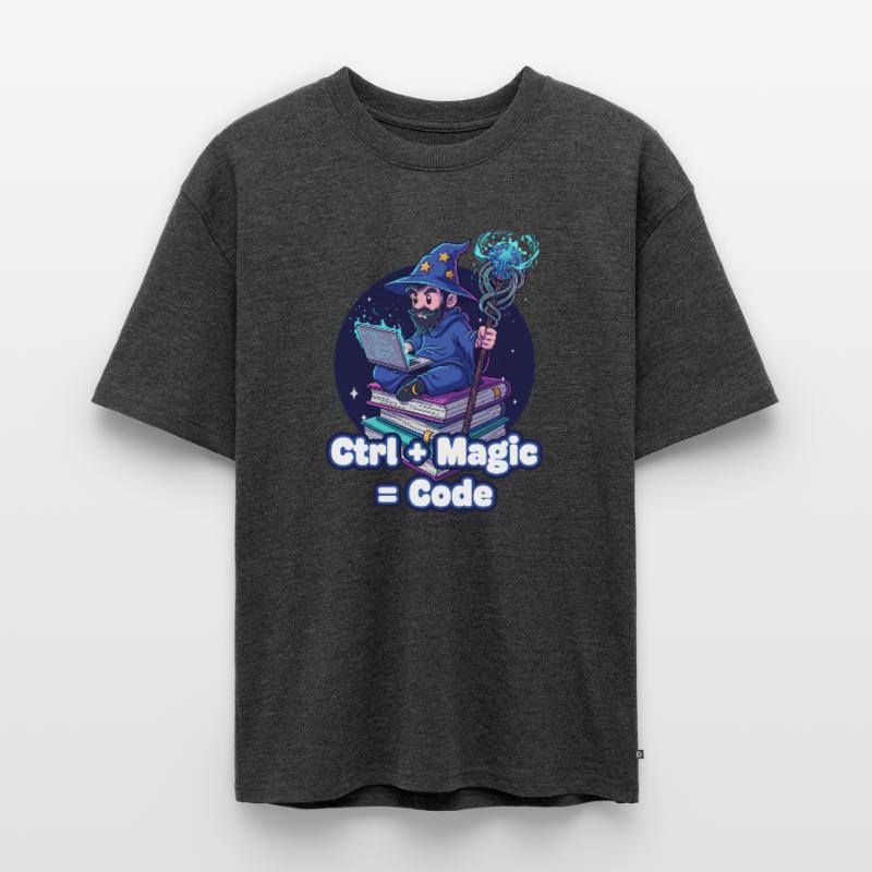 Ctrl Magic Code Wizard Unisex Premium Oversized Organic T-Shirt