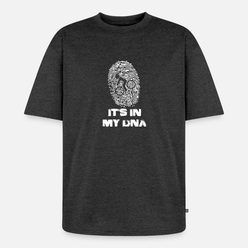 C'est dans mon ADN - T-shirt Premium bio oversize Unisexe - anthracite chiné