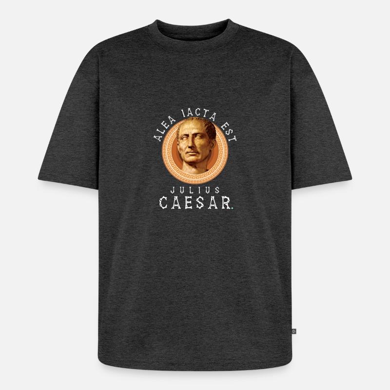 Julius Cäsar - Unisex Premium Oversized Bio T-Shirt - Anthrazit meliert