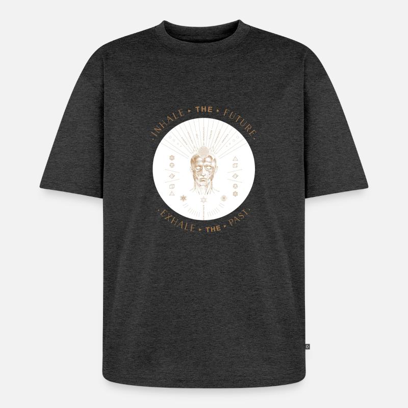 Head 25 - Unisex Premium Oversized Bio T-Shirt - Anthrazit meliert