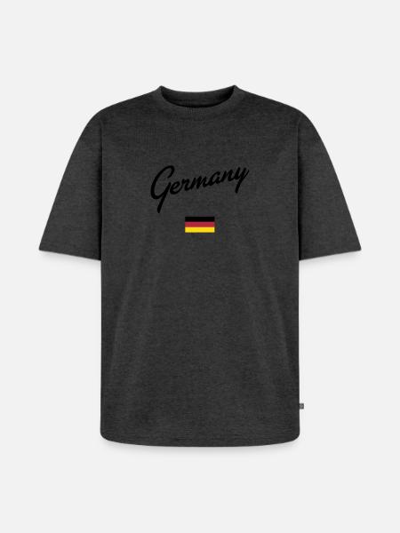 Germany - Unisex Premium Oversized Organic T-Shirt - heather anthracite