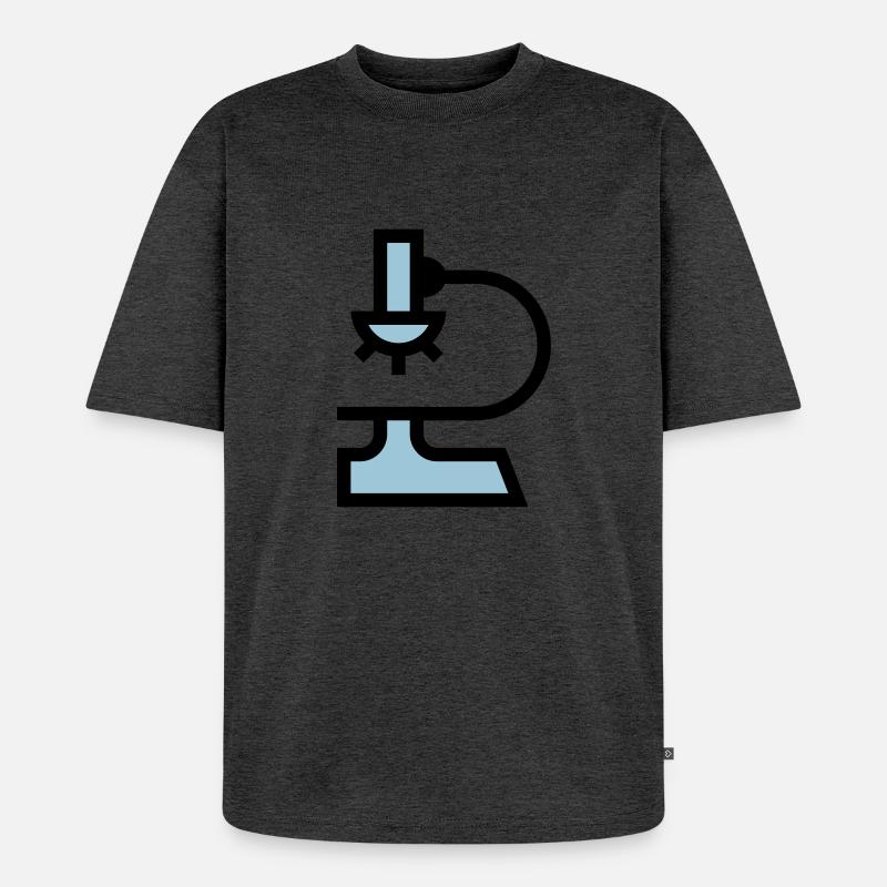 Microscope de laboratoire - T-shirt Premium bio oversize Unisexe - anthracite chiné