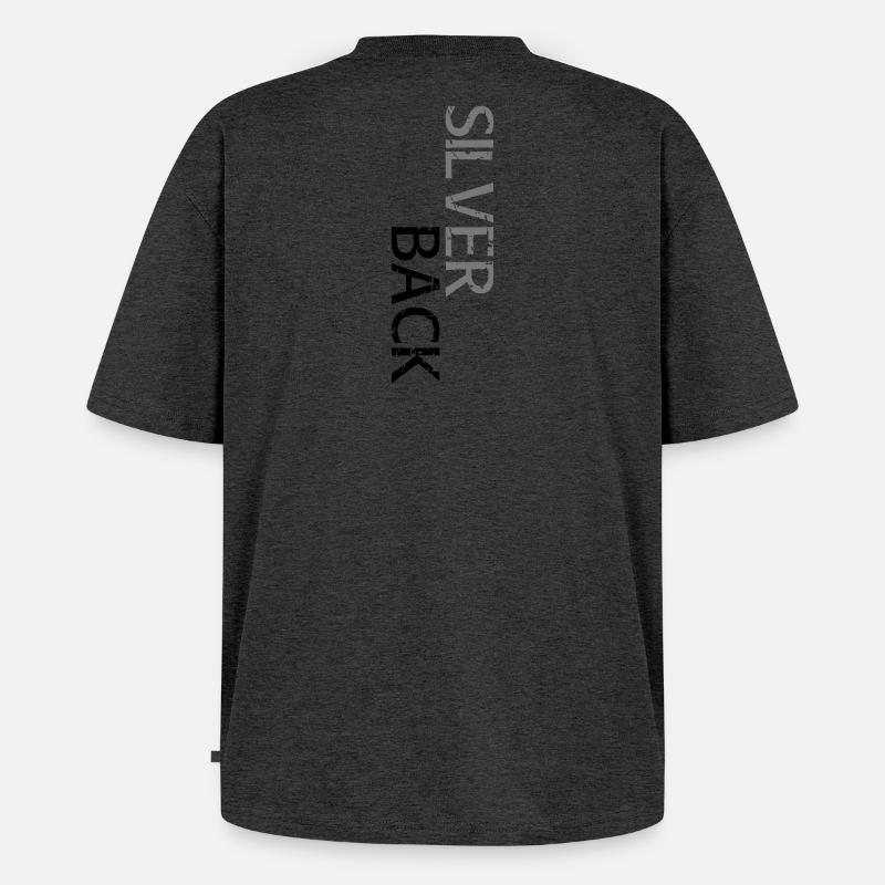 SILVERBACK (en décalage) - T-shirt Premium bio oversize Unisexe - anthracite chiné