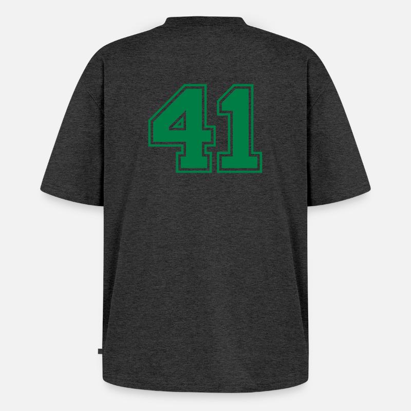 41 - Unisex Premium Oversized Bio T-Shirt - Anthrazit meliert