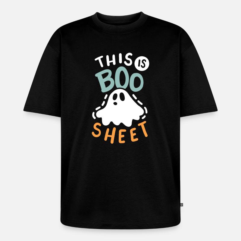 Geist Halloweenkostüm - Unisex Premium Oversized Bio T-Shirt - Schwarz