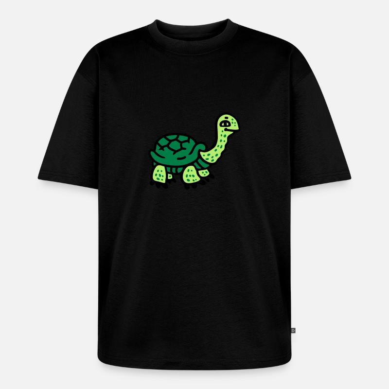 Tortue 3 - T-shirt Premium bio oversize Unisexe - noir