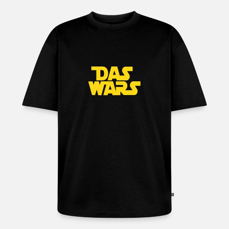 Das Wars - Unisex Premium Oversized Bio T-Shirt - Schwarz