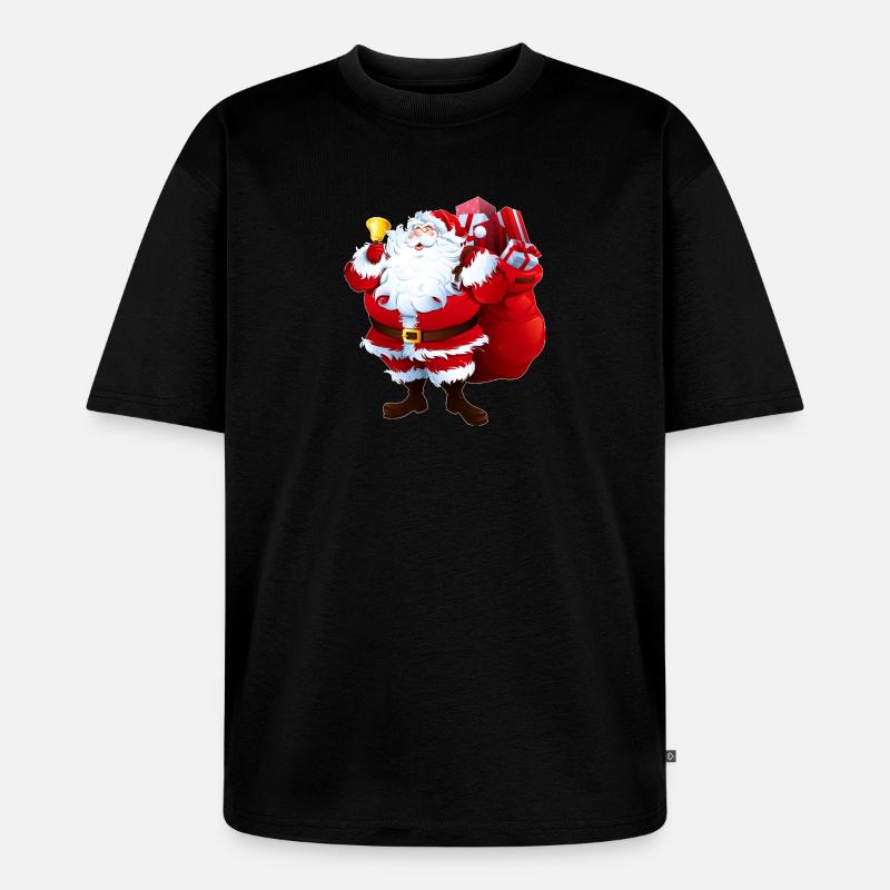 Weihnachtsgeschenk - Unisex Premium Oversized Bio T-Shirt - Schwarz