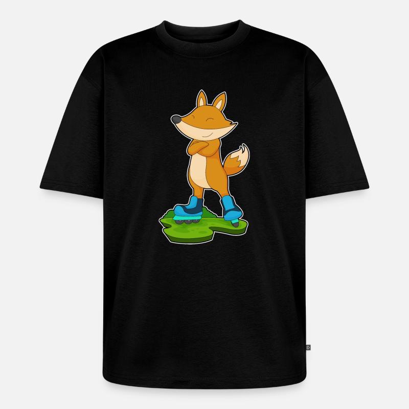 Fuchs Inline skating Inline skates - Unisex Premium Oversized Bio T-Shirt - Schwarz