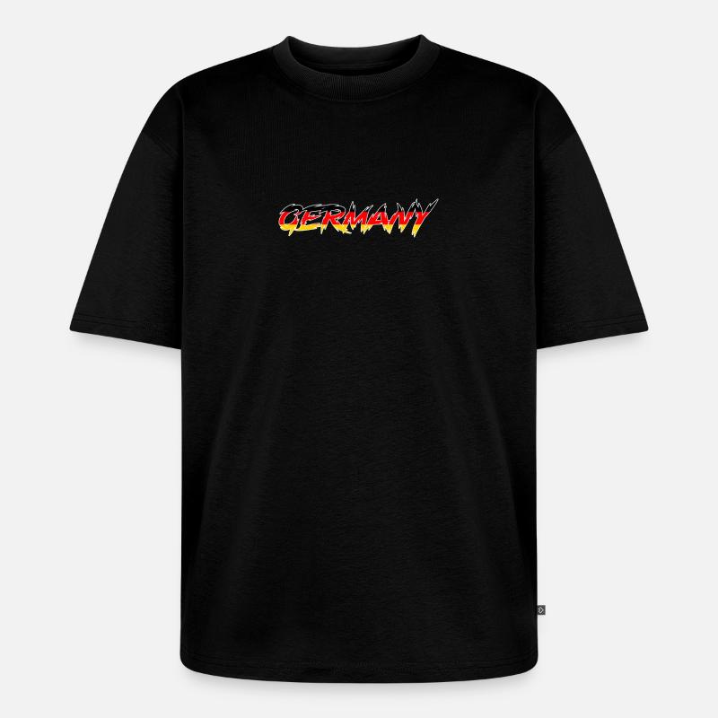 Germany - Unisex Premium Oversized Bio T-Shirt - Schwarz